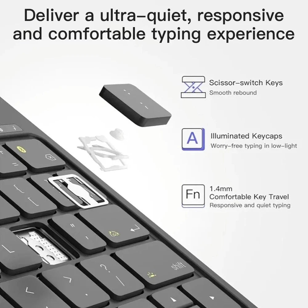 Magic Keyboard Case pour iPad 10e, 11e, 12.9" – Clavier Bluetooth intelligent avec Trackpad et Couverture magnétique | ZAIYNE