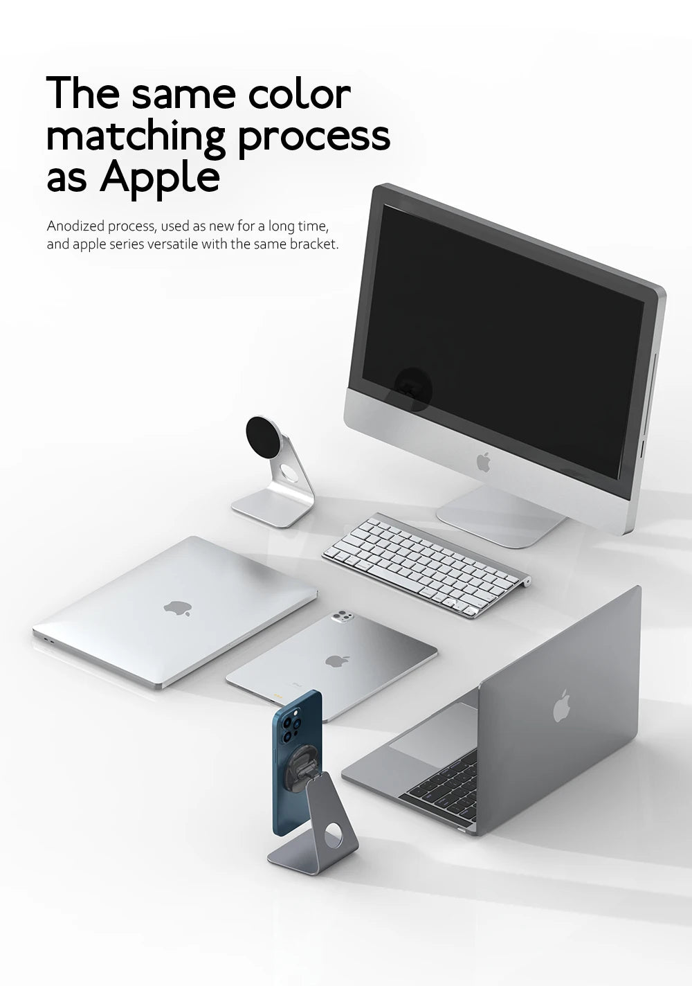 Magnetic Aluminum Phone Stand for Desk | Adjustable Holder – ZAIYNE