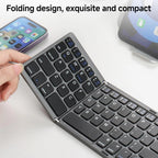 Mini clavier Bluetooth pliable avec pavé tactile – Clavier de voyage sans fil pliable en 3 pour Android/iOS/Windows | ZAIYNE