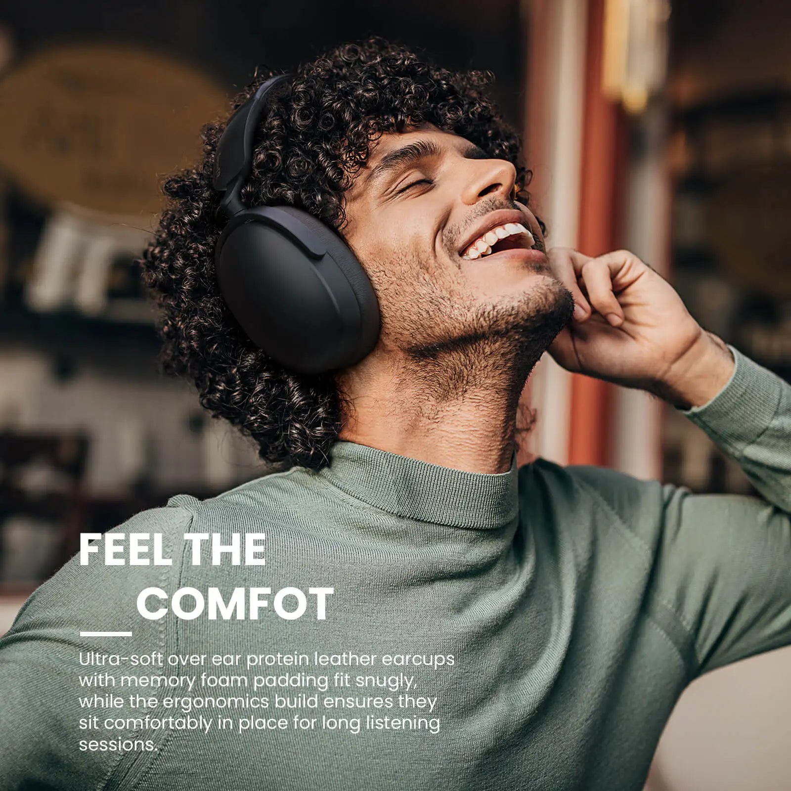 Casque sans fil SuperEQ A200 – ANC hybride, audio haute résolution, 100 h d'autonomie