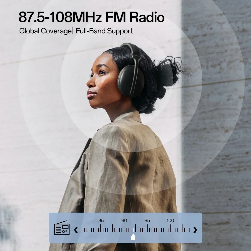 Słuchawki bezprzewodowe Bluetooth SuperEQ S6001 | Głęboki bas + Izolacja hałasu | ZAIYNE