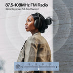 Słuchawki bezprzewodowe Bluetooth SuperEQ S6001 | Głęboki bas + Izolacja hałasu | ZAIYNE