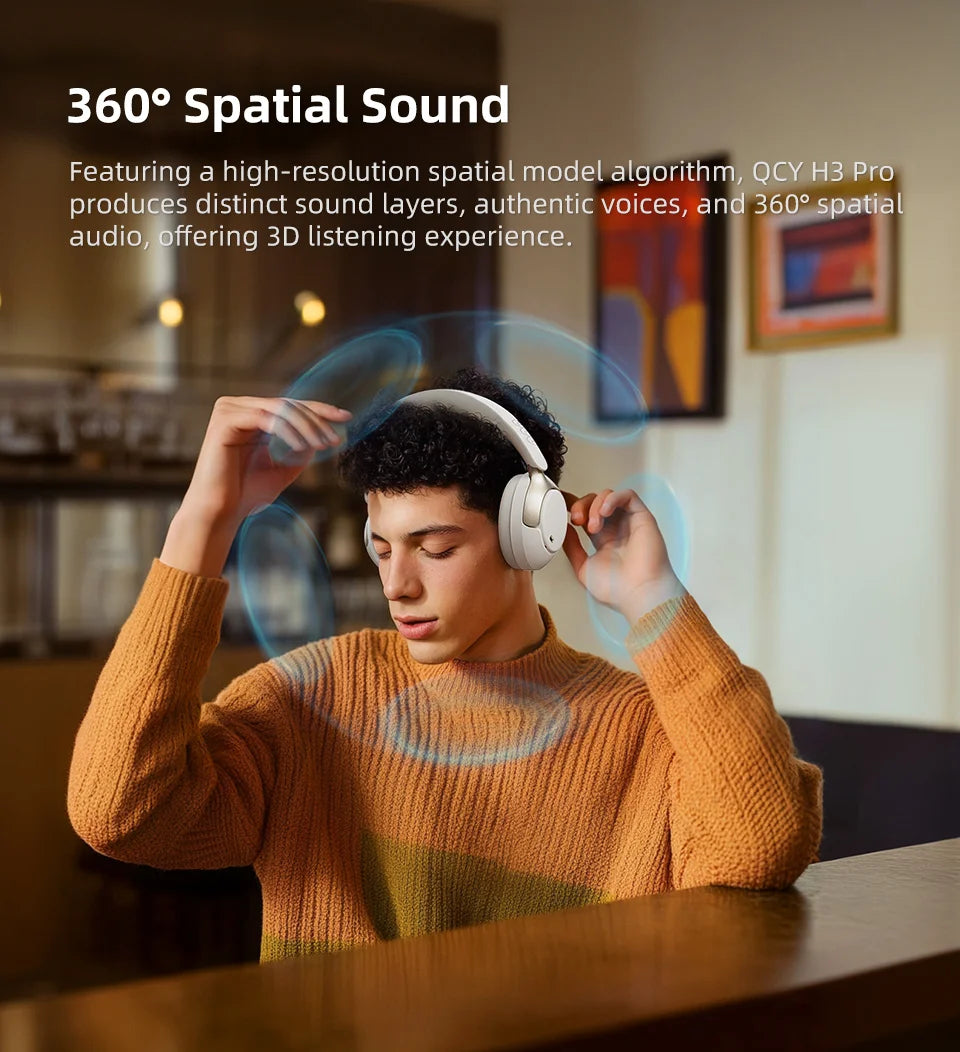 Casque sans fil supra-auriculaire à réduction active du bruit – Audio haute résolution