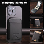 Porte-cartes en cuir MagSafe avec protection RFID | ZAIYNE