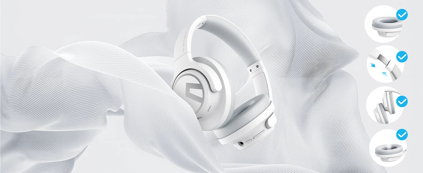 SoundPEATS Space ANC Wireless Headphones | 123H Battery