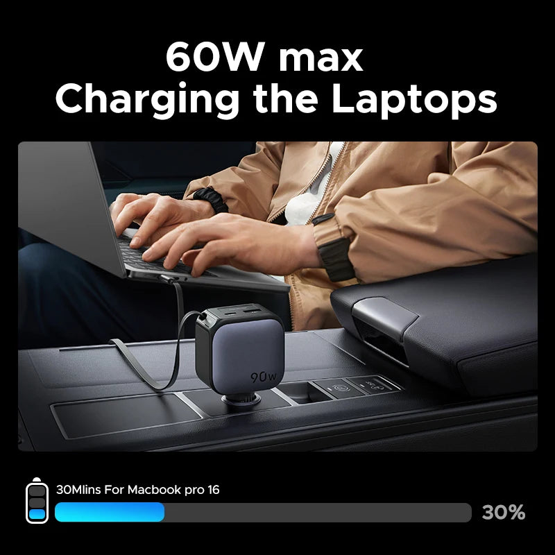 Chargeur de voiture USB-C haute puissance | Chargement rapide pour téléphone et tablette – ZAIYNE