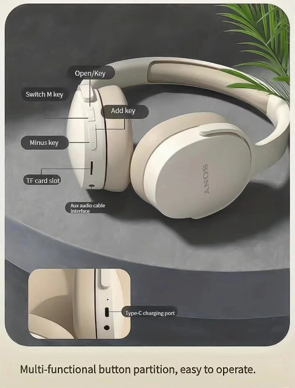 Écouteurs sans fil Bluetooth Sony P2961 – Son stéréo et longue autonomie de la batterie