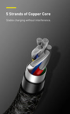 Kabel ZAIYNE USB-C do USB-C do szybkiego ładowania (100 W)