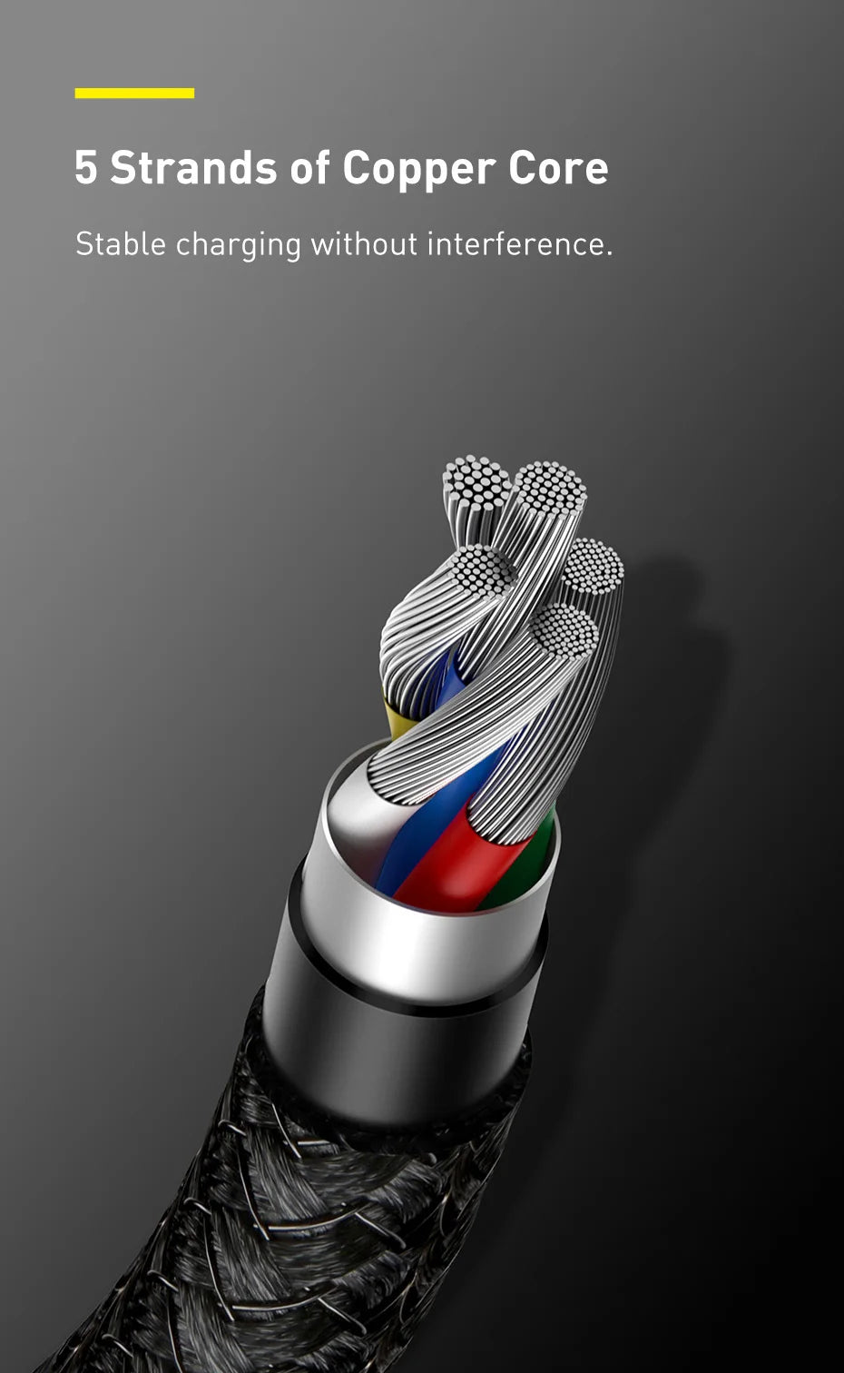 Kabel ZAIYNE USB-C do USB-C do szybkiego ładowania (100 W)