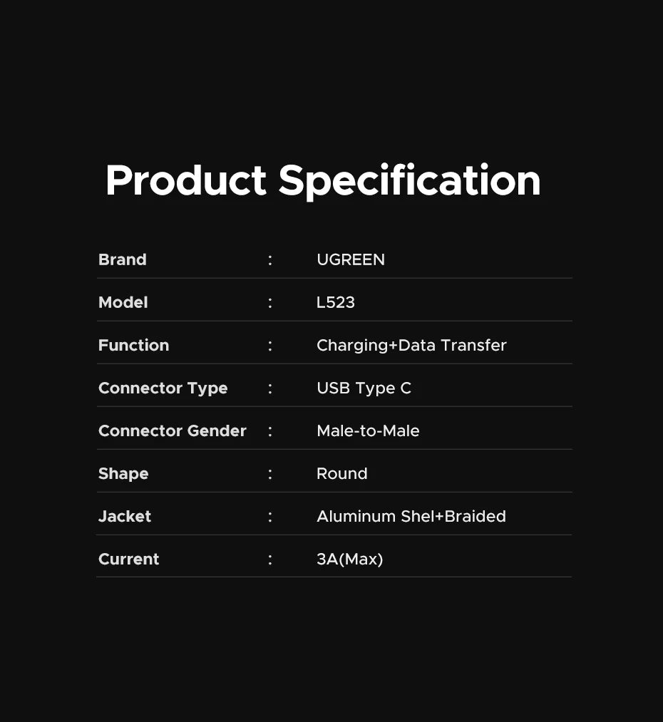 Câble de recharge rapide USB-C vers USB-C 60W | Power Delivery – ZAIYNE