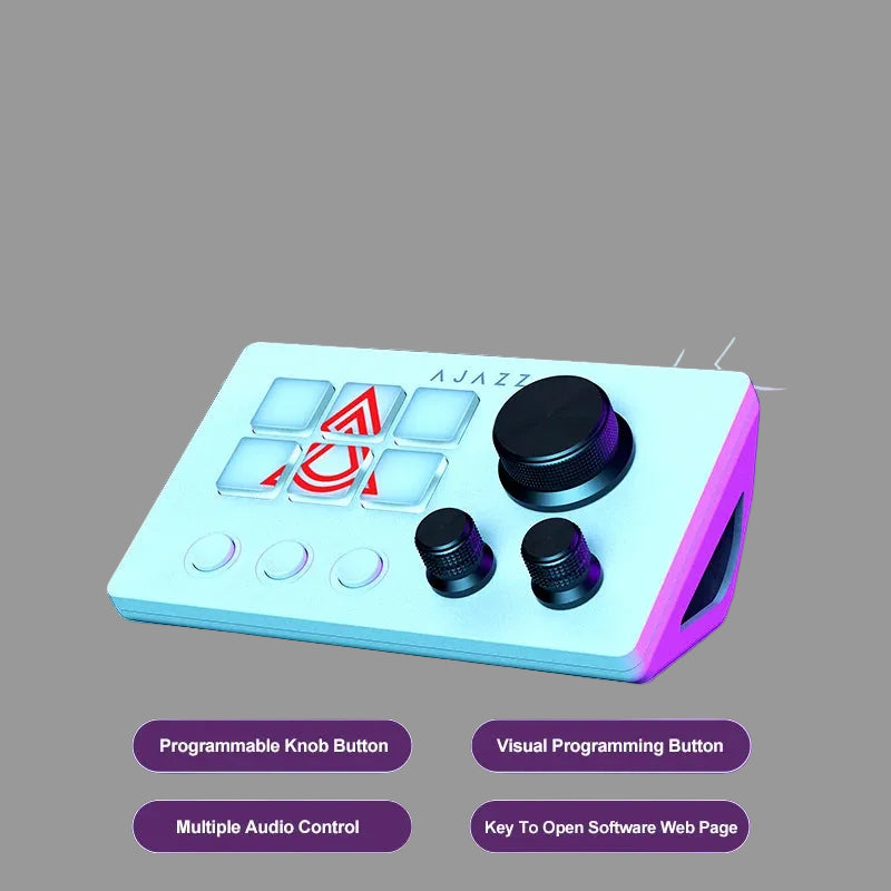 Console de création RVB – 15 touches personnalisables, bouton de contrôle multifonction, pavé de macros