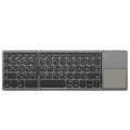 Mini clavier Bluetooth pliable avec pavé tactile – Clavier de voyage sans fil pliable en 3 pour Android/iOS/Windows | ZAIYNE