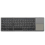 Mini clavier Bluetooth pliable avec pavé tactile – Clavier de voyage sans fil pliable en 3 pour Android/iOS/Windows | ZAIYNE
