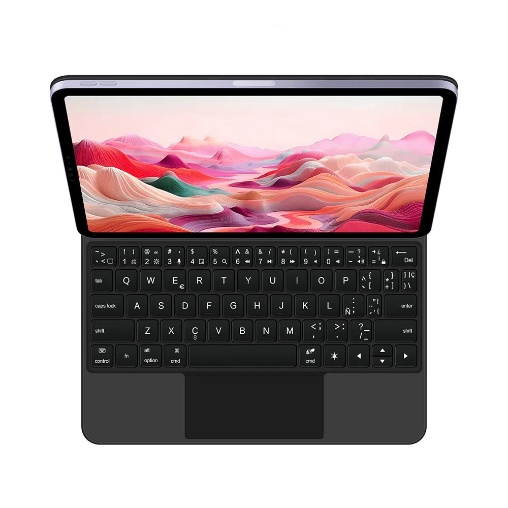 Podświetlane etui z klawiaturą magnetyczną do iPada Pro i Air | Inteligentny touchpad | ZAIYNE