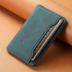Slim Magnetic Wallet Case – 3-Card Leather Phone Holder | ZAIYNE