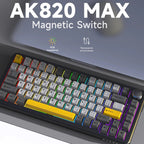 ZAIYNE AK820 MAX+ Pro – Bezprzewodowa mechaniczna klawiatura RGB | Ekran TFT | 8000mAh