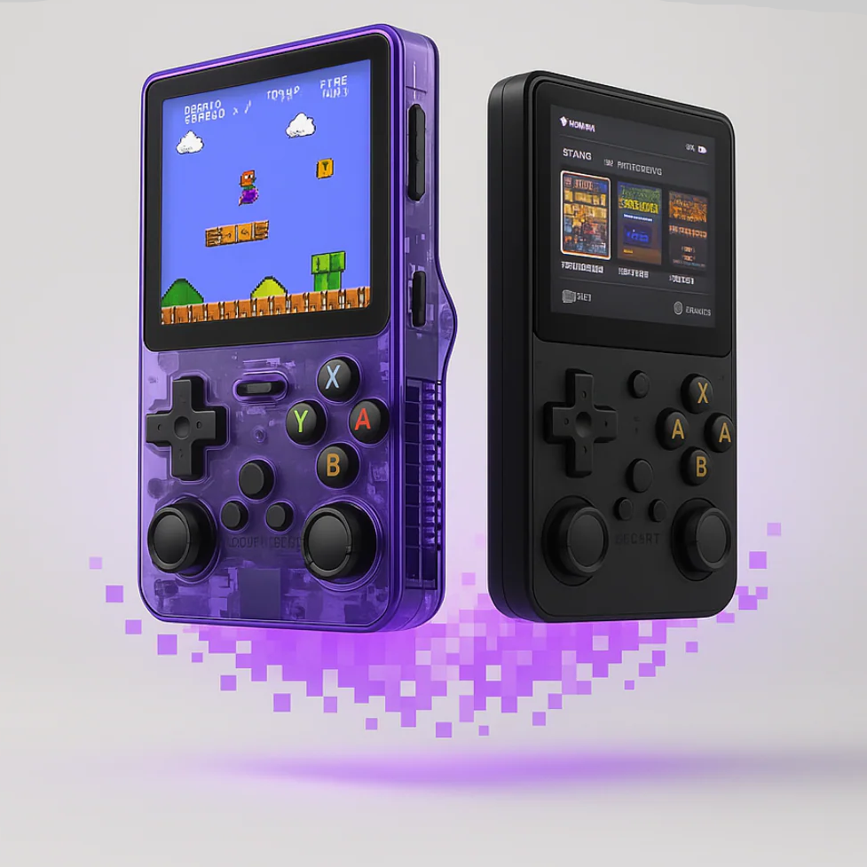 Retro konsola do gier przenośna | Ponad 12 000 gier | Bateria 8h