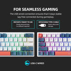 Clavier mécanique Machenike K500-B61 Mini – 60 % RVB remplaçable à chaud