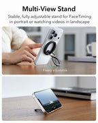 ESR MagSafe Phone Grip 2-Way Stand – Silny magnetyczny uchwyt na iPhone'a (siła trzymania 1200g)