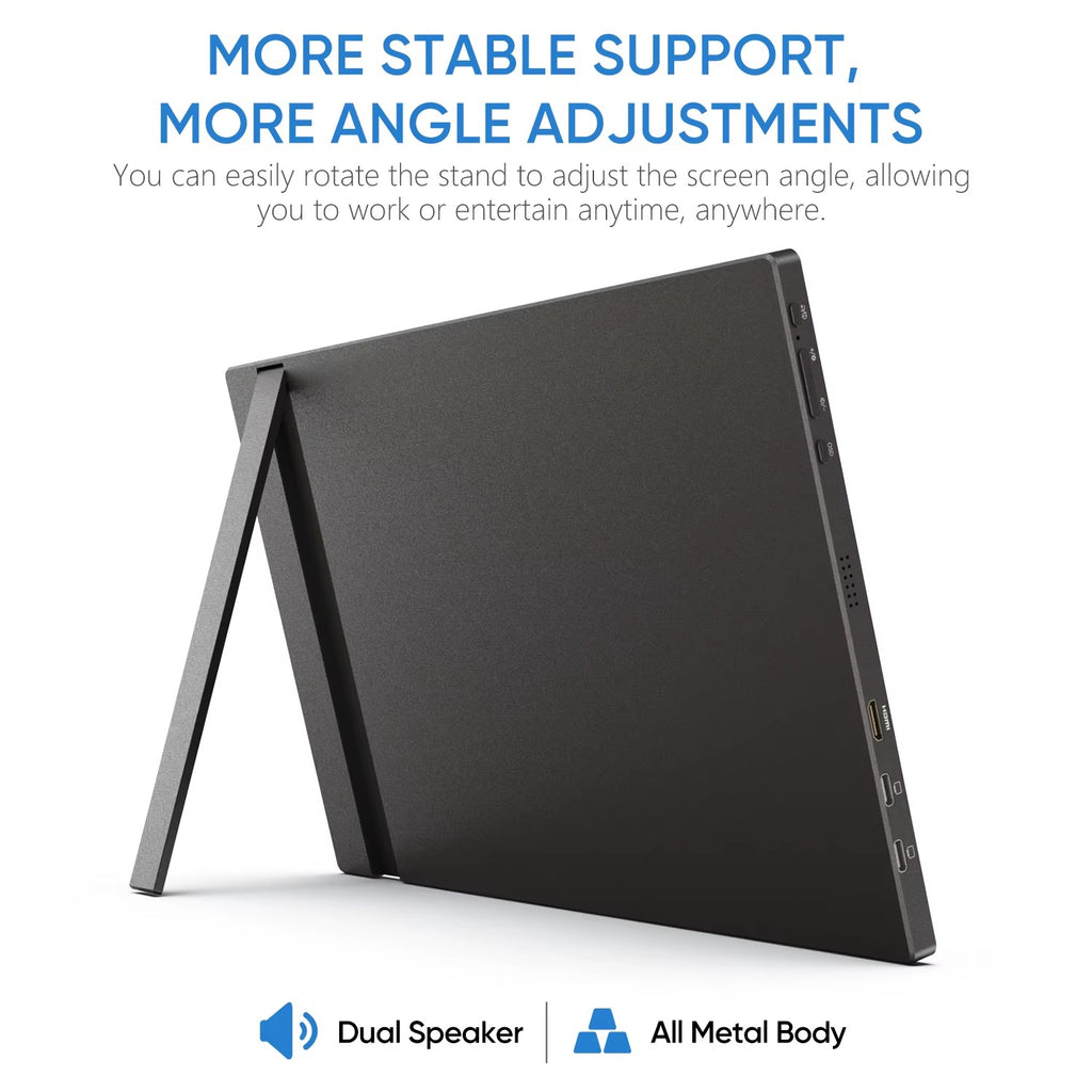 Moniteur portable 16,1" 144 Hz – Écran FHD 100% sRGB USB-C pour ordinateur portable, PS5, Steam Deck et Nintendo Switch | ZAIYNE