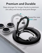 ESR MagSafe Phone Grip 2-Way Stand – Silny magnetyczny uchwyt na iPhone'a (siła trzymania 1200g)