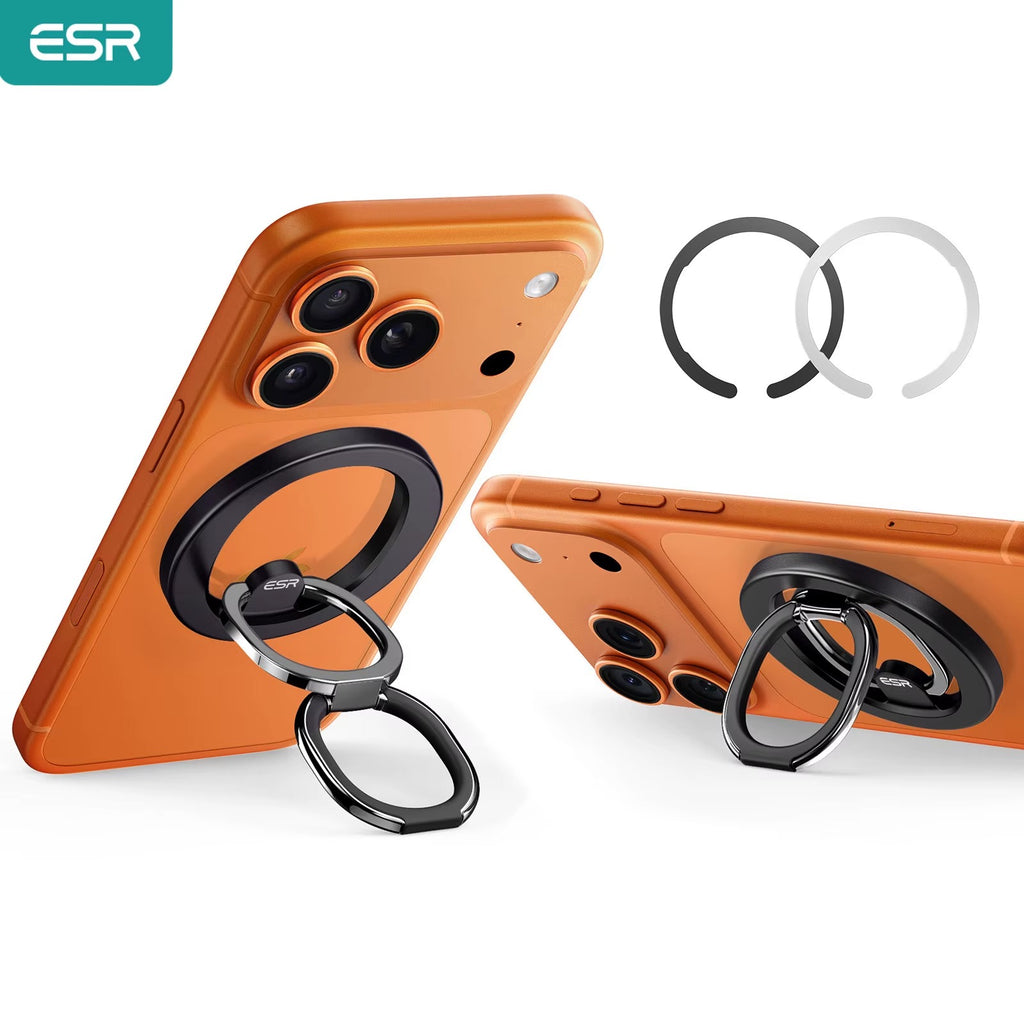 ESR MagSafe Phone Grip 2-Way Stand – Silny magnetyczny uchwyt na iPhone'a (siła trzymania 1200g)