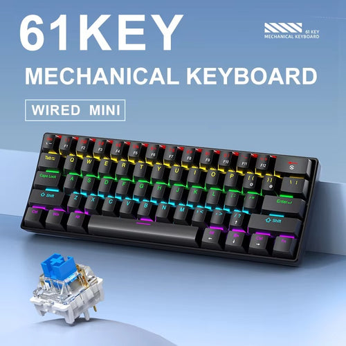 Klawiatura gamingowa mini mechaniczna APAYADO K61 – 60% RGB