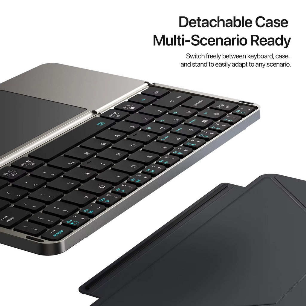 Clavier pliable Bluetooth 5.0 avec pavé tactile – Clavier sans fil portable pour téléphones, tablettes et ordinateurs portables | ZAIYNE