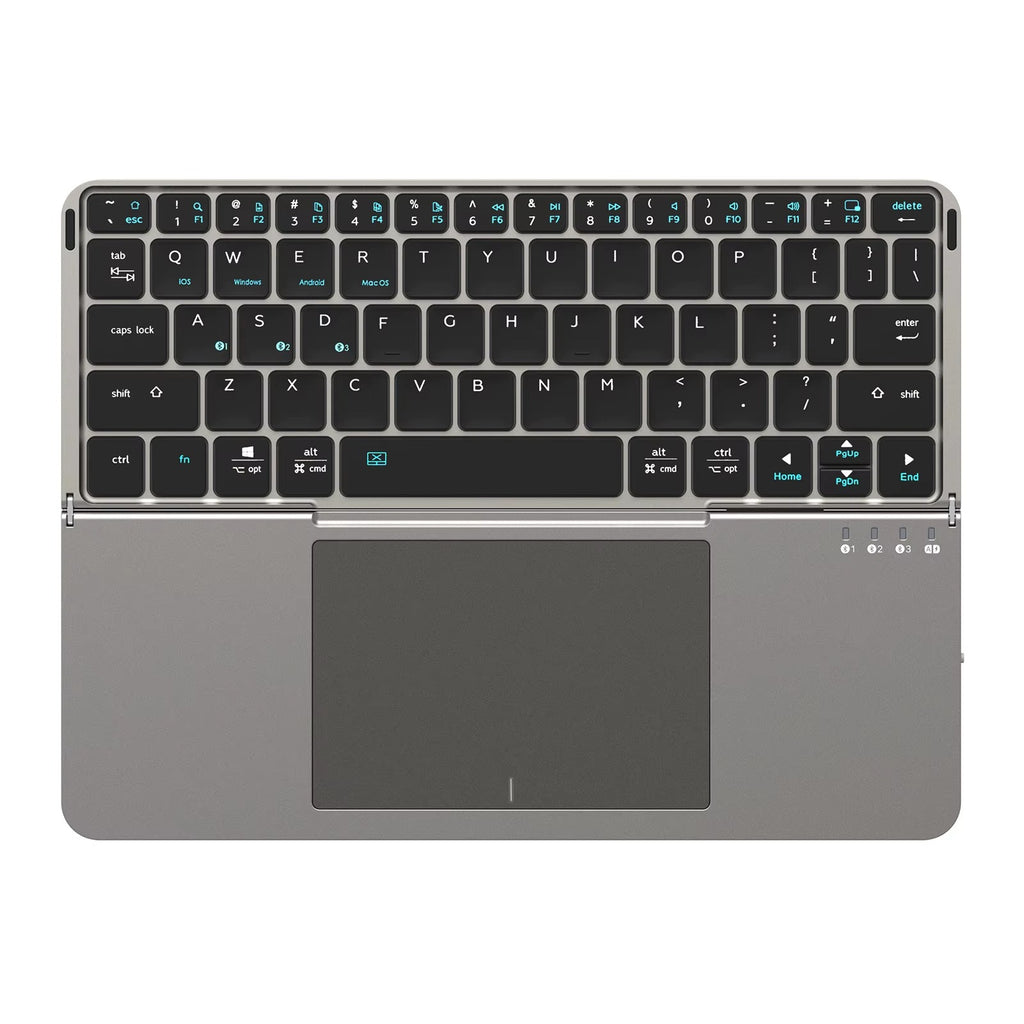 Clavier pliable Bluetooth 5.0 avec pavé tactile – Clavier sans fil portable pour téléphones, tablettes et ordinateurs portables | ZAIYNE