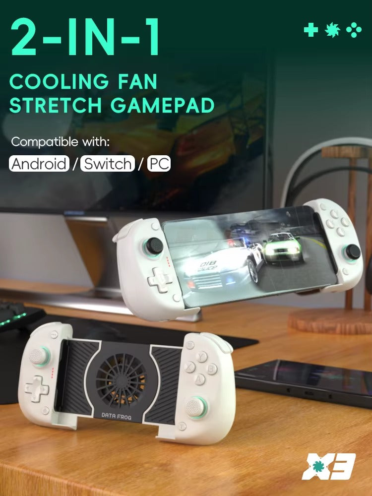 Manette de jeu mobile sans fil avec refroidissement | Compatible Android et Samsung