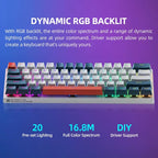 Clavier mécanique Machenike K500-B61 Mini – 60 % RVB remplaçable à chaud