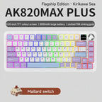 ZAIYNE AK820 MAX+ Pro – Bezprzewodowa mechaniczna klawiatura RGB | Ekran TFT | 8000mAh