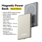 Batterie Externe Magnétique sans Fil 5000 mAh | Chargeur Portable Fin – ZAIYNE