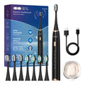 Brosse à dents électrique sonique – 8 têtes de rechange, capteur de pression et minuteur