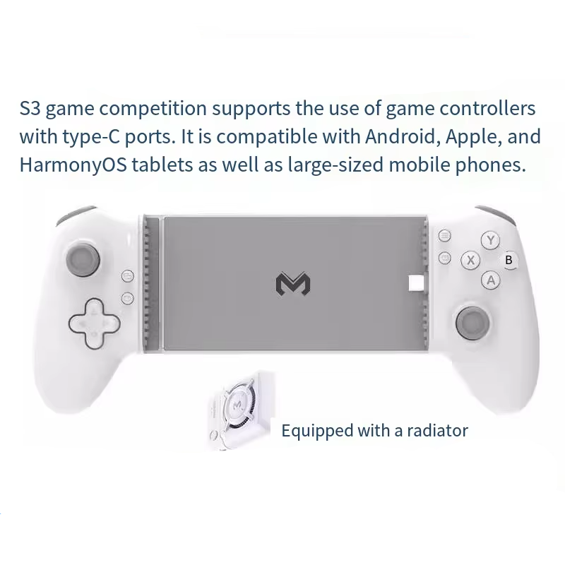 Manette de jeu mobile MEMO S3 | Contrôleur de téléphone Bluetooth / Type-C pour iPhone et Android | ZAIYNE