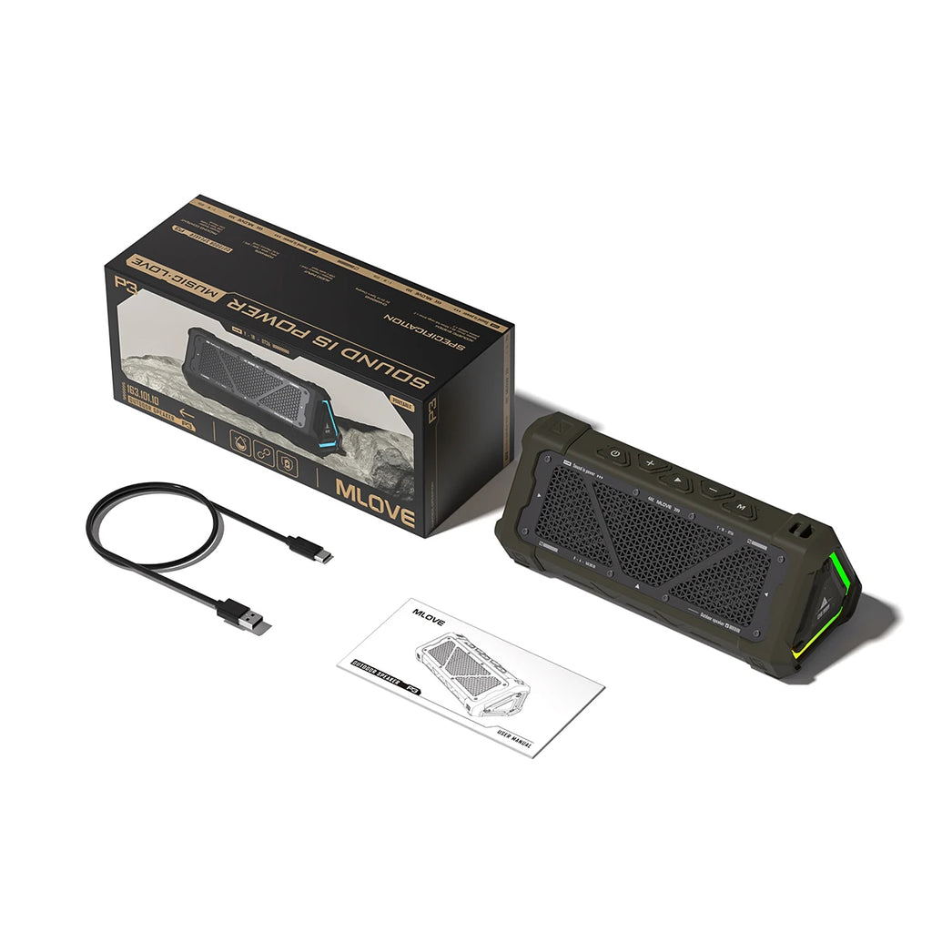Haut-parleur Bluetooth Robuste – Étanche, Portable et Audio Sans Fil